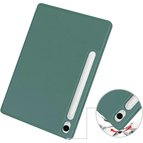 Etui Bizon Case Tab Lizard do Samsung Galaxy Tab S9 / S9 FE ciemnozielone