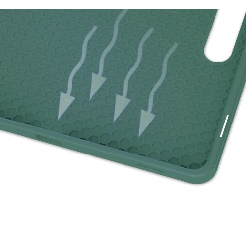 Etui Bizon Case Tab Lizard do Samsung Galaxy Tab S9 / S9 FE ciemnozielone