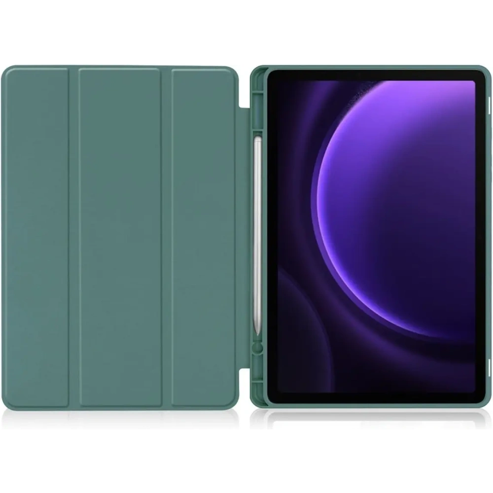 Hurtownia GSM - Bizon Case Tab Lizard Samsung Galaxy Tab S9 / S9 FE verde închis - BIZ3697 - {ean13} - Hurt