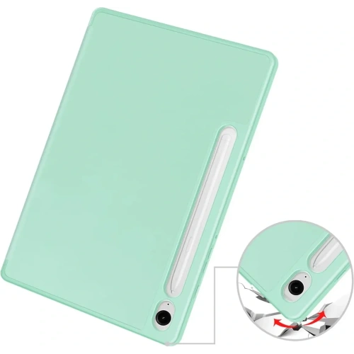 Etui Bizon Case Tab Lizard do Samsung Galaxy Tab S9 / S9 FE miętowe