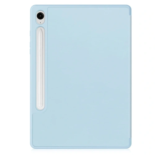 Etui Bizon Case Tab Lizard do Samsung Galaxy Tab S9 / S9 FE błękitne