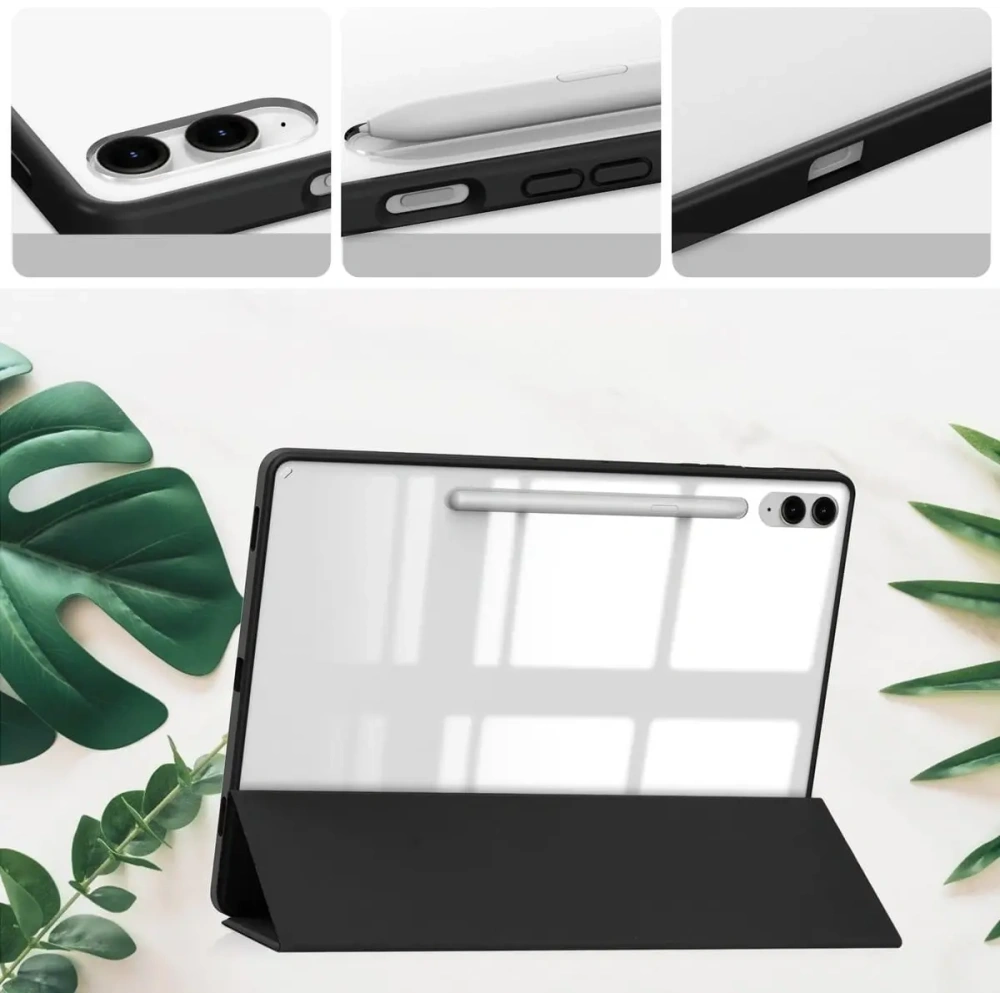 Wholesale Bizon Case Tab Clear Matt Samsung Galaxy Tab S9 FE Plus black - BIZ3702 - {ean13} - Hurt