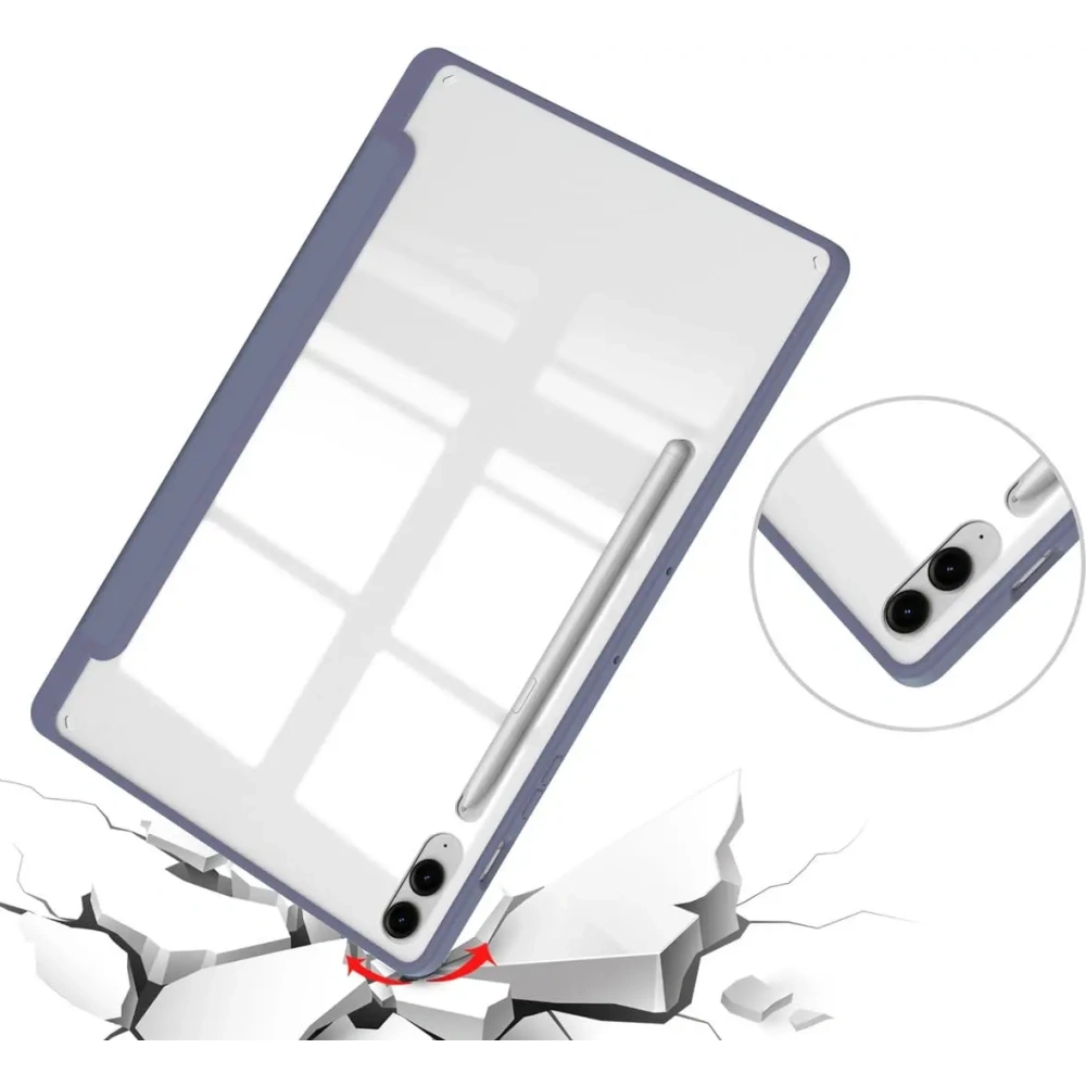 Wholesale Bizon Case Tab Clear Matt Samsung Galaxy Tab S9 FE Plus lavender - BIZ3703 - {ean13} - Hurt