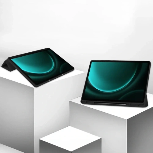 Etui Bizon Case Tab Lizard do Samsung Galaxy Tab S9 FE Plus czarne