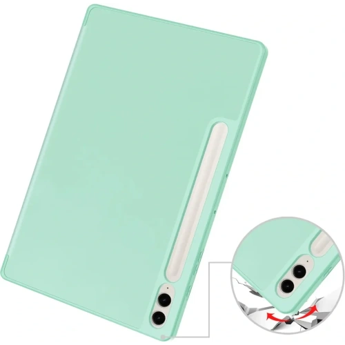 Etui Bizon Case Tab Lizard do Samsung Galaxy Tab S9 FE Plus miętowe