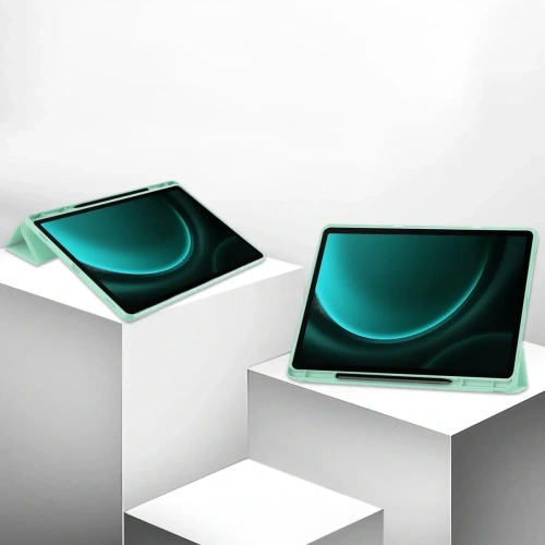 Etui Bizon Case Tab Lizard do Samsung Galaxy Tab S9 FE Plus miętowe