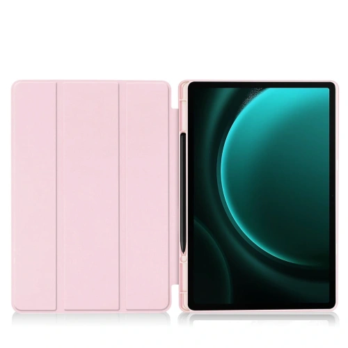 Etui Bizon Case Tab Lizard do Samsung Galaxy Tab S9 FE Plus różowe