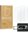 3x Sklo na obrazovku + sklo na fotoaparát BIZON Clear pro Pixel 8 Pro