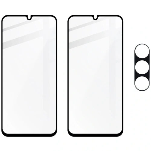 2x Szkło na ekran + szkło na aparat BIZON Edge do Samsung Galaxy M34 5G