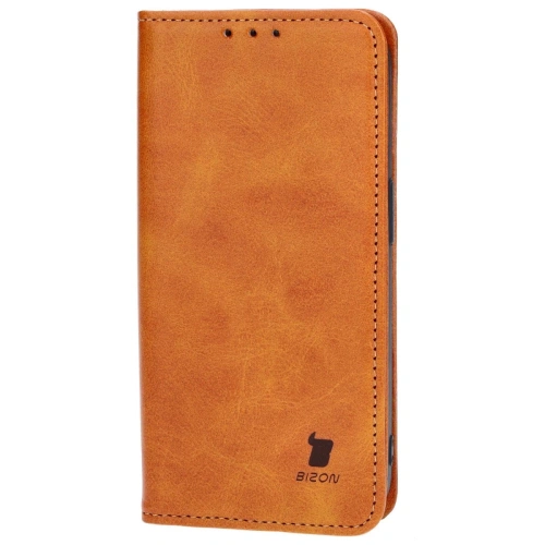 Etui z klapką Bizon Case Pocket Pro do Apple iPhone 14 Pro brązowe