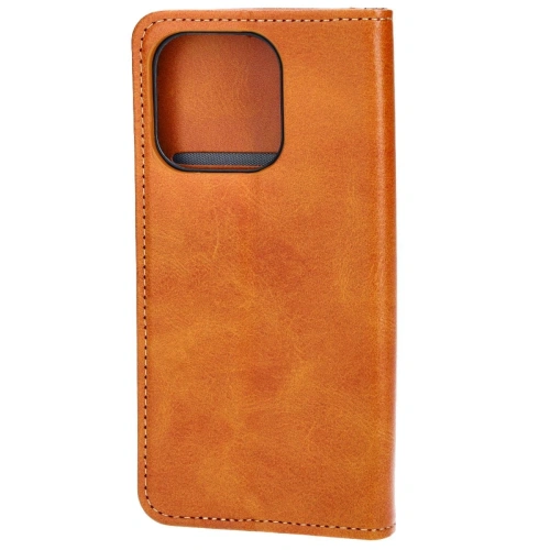 Etui z klapką Bizon Case Pocket Pro do Apple iPhone 14 Pro brązowe