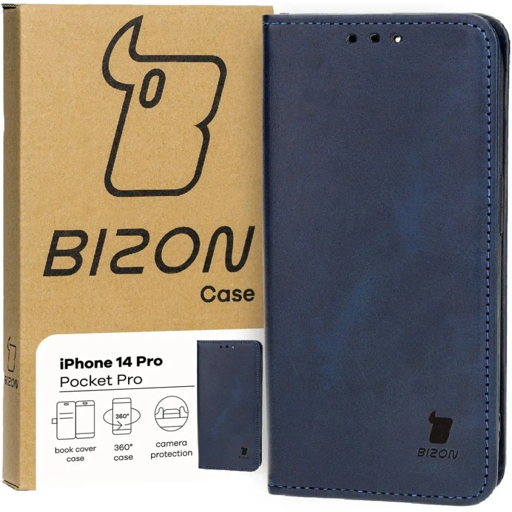 Hurtownia GSM - Etui z klapką Bizon Case Pocket Pro do Apple iPhone 14 Pro modré - BIZ3721 - {ean13} - Hurt