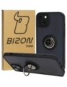 Bizon Case Hybrid Ring Apple iPhone 15 Plus füstös fekete kerettel