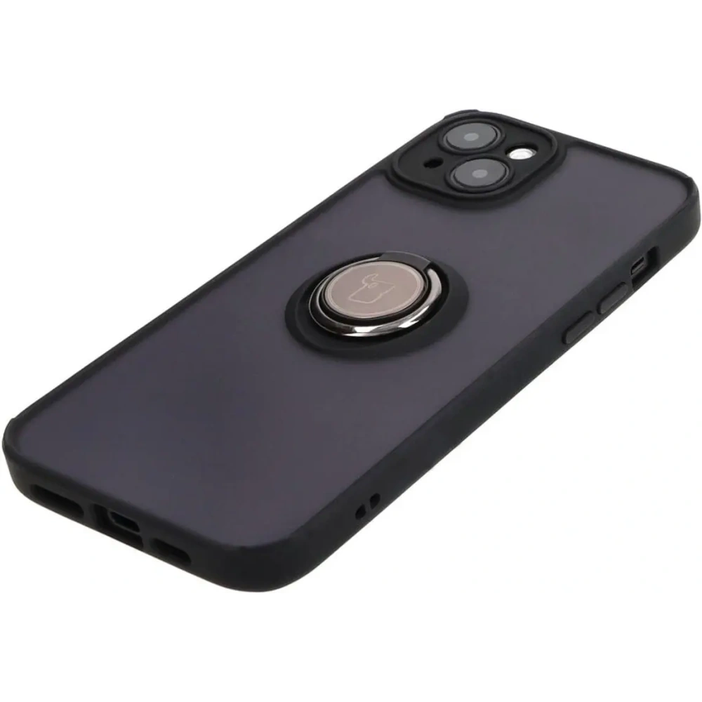 Hurtownia GSM - Culoarea hibridă a carcasei Bizon Apple iPhone 15 Plus fumurie cu un cadru negru - BIZ3724 - {ean13} - Hurt