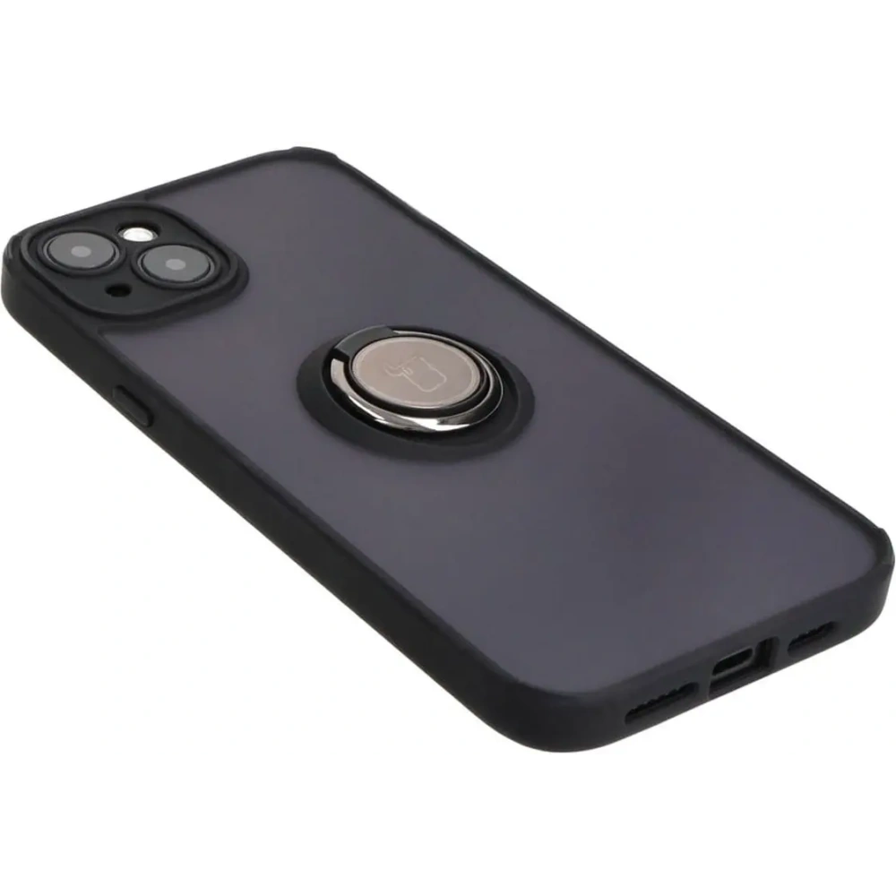 Hurtownia GSM - Culoarea hibridă a carcasei Bizon Apple iPhone 15 Plus fumurie cu un cadru negru - BIZ3724 - {ean13} - Hurt