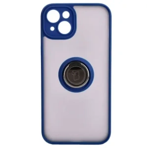 Hurtownia GSM - Bizon Case Hybrid Ring Apple iPhone 15 Plus fumuriu cu un cadru bleu închis - BIZ3725 - {ean13} - Hurt