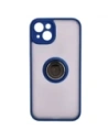 Hurtownia GSM - Etui s úchopem na prst Bizon Case Hybrid Ring pro Apple iPhone 15 Plus kouřové s modrým rámem - BIZ3725 - {ean13} - Hurt