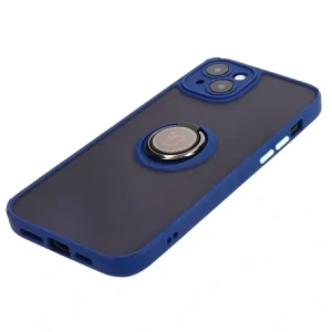 Hurtownia GSM - Bizon Case Hybrid Ring Apple iPhone 15 Plus fumuriu cu un cadru bleu închis - BIZ3725 - {ean13} - Hurt