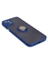 Hurtownia GSM - Etui s úchopem na prst Bizon Case Hybrid Ring pro Apple iPhone 15 Plus kouřové s modrým rámem - BIZ3725 - {ean13} - Hurt