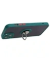 Hurtownia GSM - Etui z uchwytem na palec Bizon Case Hybrid Ring do Apple iPhone 15 Plus przydymione z ciemnozieloną ramką - BIZ3726 - {ean13} - Hurt