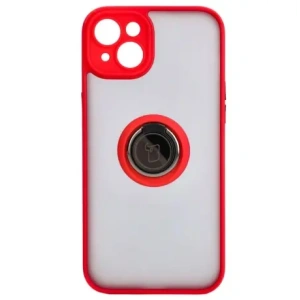 Hurtownia GSM - Bizon Case Hybrid Ring Apple iPhone 15 Plus fumuriu cu un cadru roșu - BIZ3728 - {ean13} - Hurt