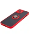 Hurtownia GSM - Etui s úchopem na palec Bizon Case Hybrid Ring pro Apple iPhone 15 Plus kouřové s červeným rámečkem - BIZ3728 - {ean13} - Hurt
