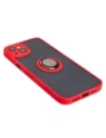 Hurtownia GSM - Etui s úchopem na palec Bizon Case Hybrid Ring pro Apple iPhone 15 Plus kouřové s červeným rámečkem - BIZ3728 - {ean13} - Hurt