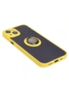 Hurtownia GSM - Bizon Case Hybrid Ring Apple iPhone 15 Plus fumuriu cu un cadru galben - BIZ3730 - {ean13} - Hurt
