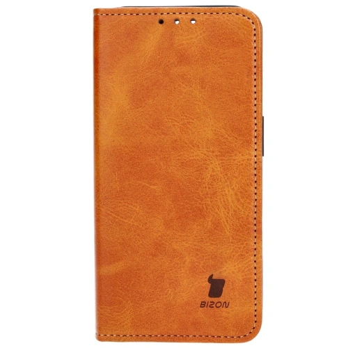 Etui z klapką Bizon Case Pocket Pro do Apple iPhone 15 Pro brązowe