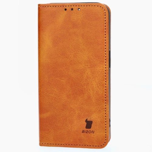 Etui z klapką Bizon Case Pocket Pro do Apple iPhone 15 Pro brązowe