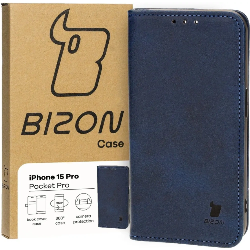 Hurtownia GSM - Bizon Case Pocket Pro Apple iPhone 15 Pro sötétkék - BIZ3733 - {ean13} - Hurt