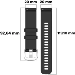 Hurtownia GSM - Pasek Bizon Strap Watch Silicone Pro pro Garmin Vivoactive 5 černý - BIZ3734 - {ean13} - Hurt
