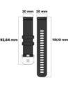 Hurtownia GSM - Pasek Bizon Strap Watch Silicone Pro do Garmin Vivoactive 5 czarny - BIZ3734 - {ean13} - Hurt