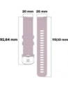 Hurtownia GSM - Bizon Szíj Óra Szilikon Pro Garmin Vivoactive 5 világoslila - BIZ3737 - {ean13} - Hurt
