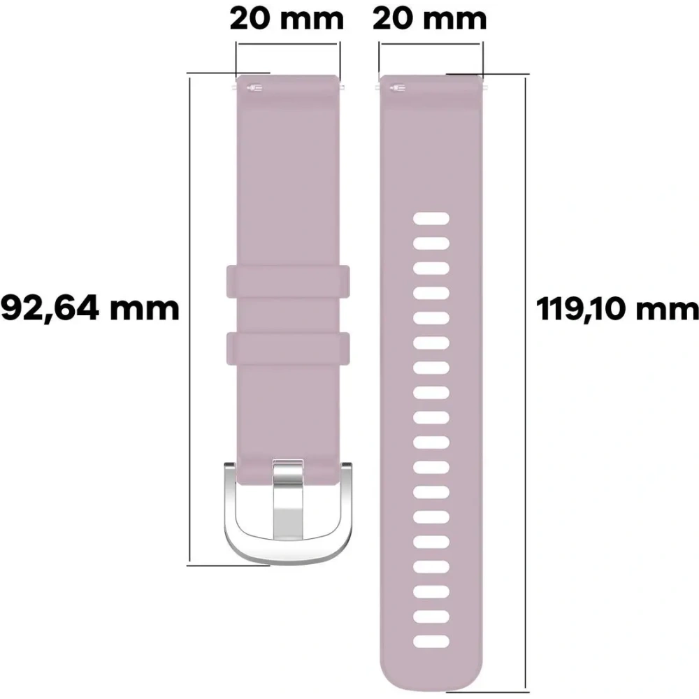 Hurtownia GSM - Bizon Szíj Óra Szilikon Pro Garmin Vivoactive 5 világoslila - BIZ3737 - {ean13} - Hurt