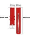 Hurtownia GSM - Bizon Strap Óra Szilikon Pro Garmin Vivoactive 5 piros - BIZ3738 - {ean13} - Hurt