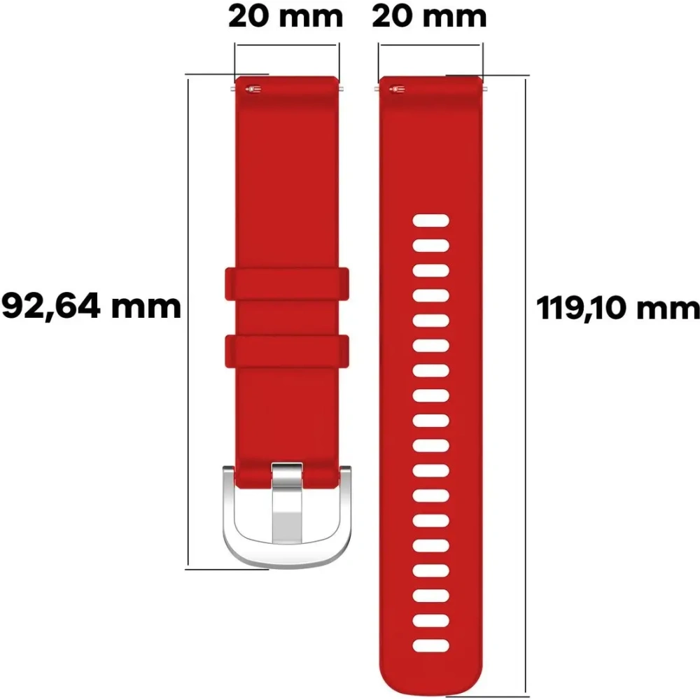 Hurtownia GSM - Bizon Strap Óra Szilikon Pro Garmin Vivoactive 5 piros - BIZ3738 - {ean13} - Hurt