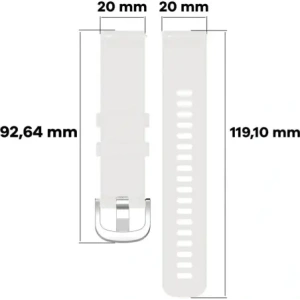 Hurtownia GSM - Pásek Bizon Strap Watch Silicone Pro pro Garmin Vivoactive 5 bílý - BIZ3739 - {ean13} - Hurt