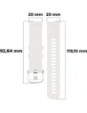Hurtownia GSM - Pasek Bizon Strap Watch Silicone Pro do Garmin Vivoactive 5 biały - BIZ3739 - {ean13} - Hurt