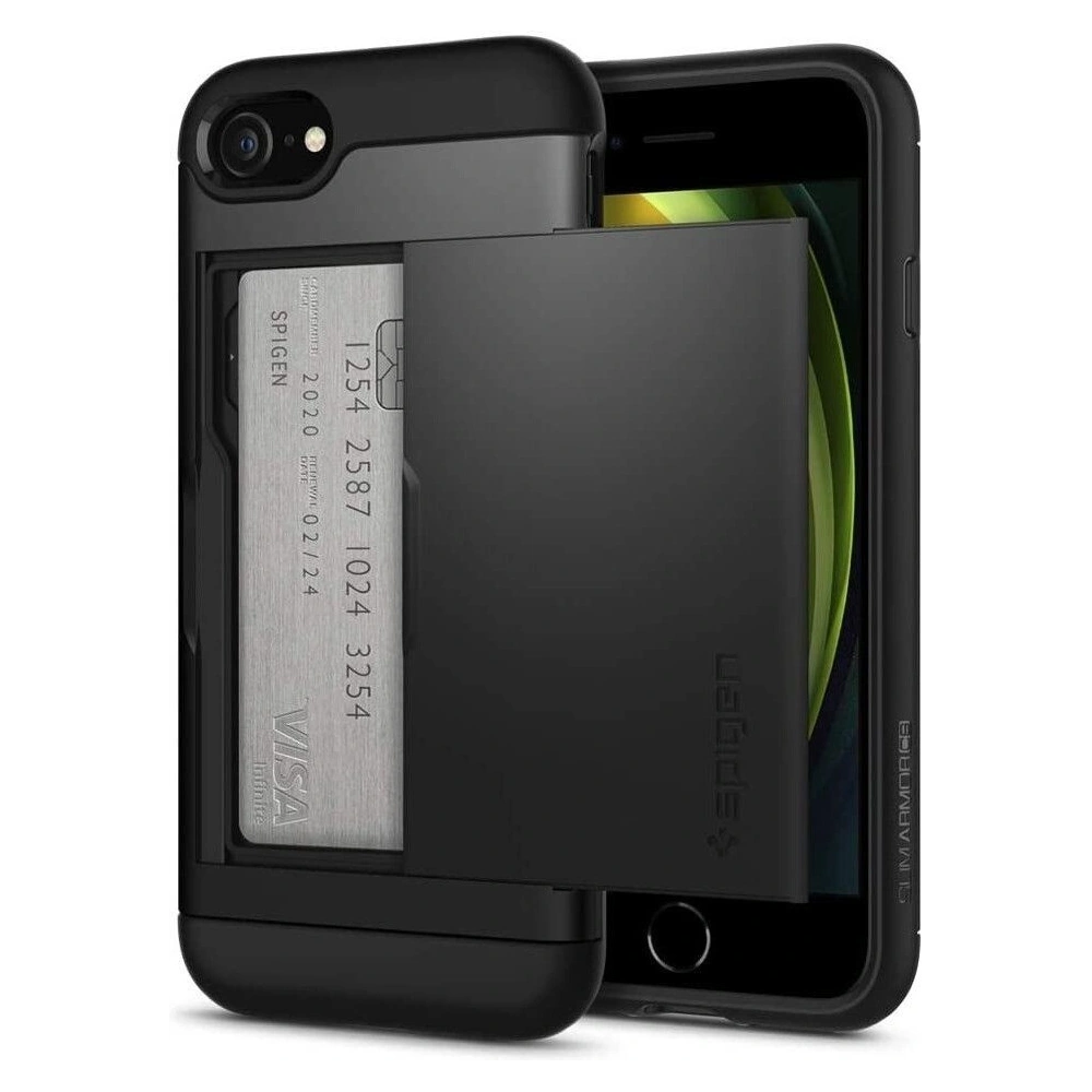 Hurtownia GSM - Etui Spigen Slim Armor CS Apple iPhone SE 2022/SE 2020/8/7 Black - SPN1062BLK - {ean13} - Hurt