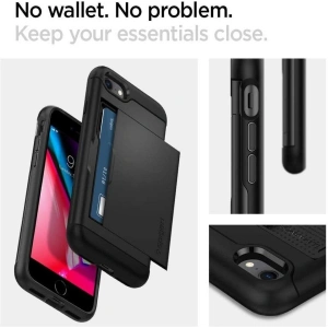 Etui Spigen Slim Armor CS Apple iPhone SE 2022/SE 2020/8/7 Black