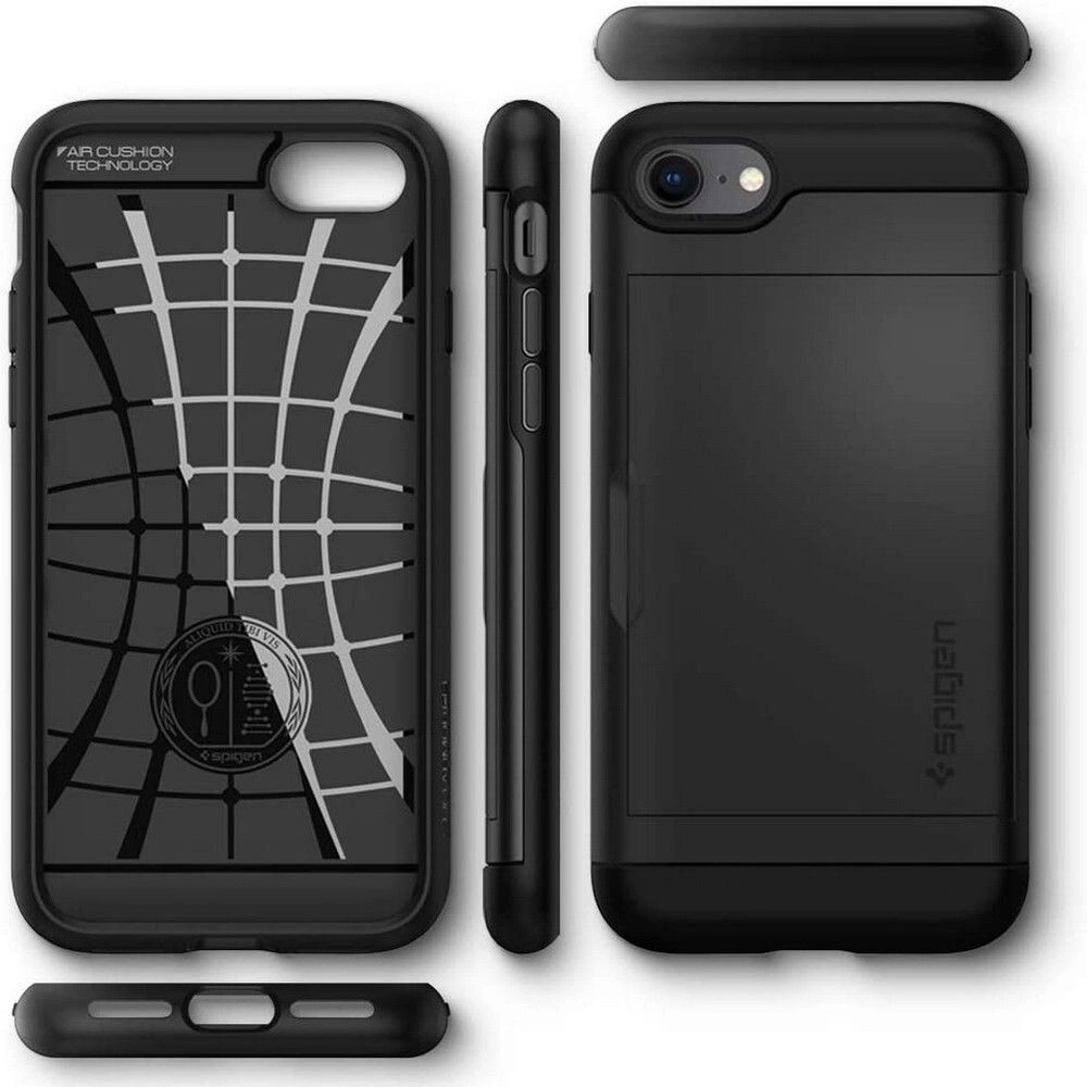 Hurtownia GSM - Etui Spigen Slim Armor CS Apple iPhone SE 2022/SE 2020/8/7 Black - SPN1062BLK - {ean13} - Hurt