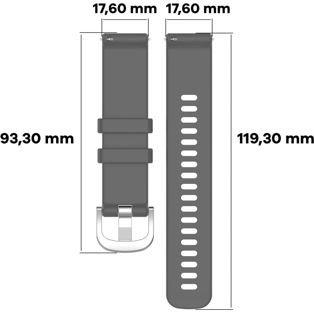 Hurtownia GSM - Pasek Bizon Strap Watch Silicone Pro do Huawei Watch GT 5 Pro 42mm/GT 5 41mm/GT 4 41mm šedý - BIZ3746 - {ean13} - Hurt