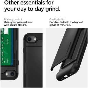 Etui Spigen Slim Armor CS Apple iPhone SE 2022/SE 2020/8/7 Black