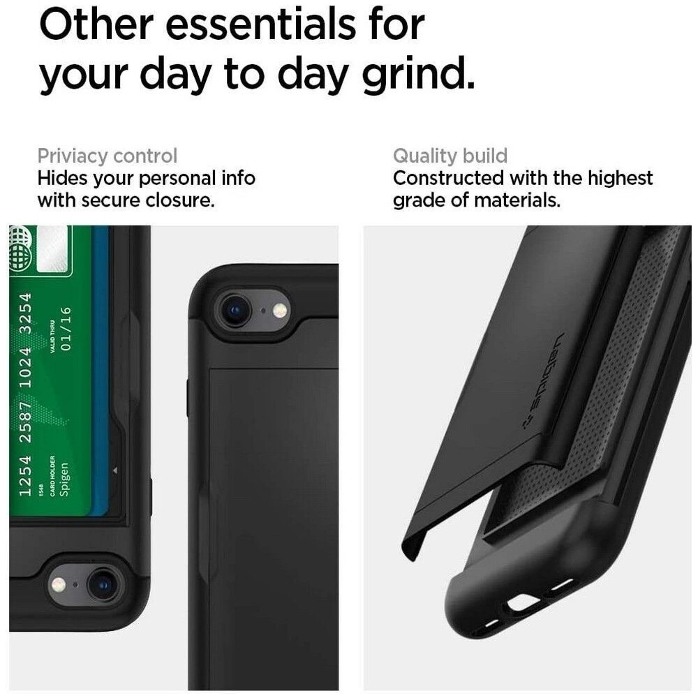 Hurtownia GSM - Etui Spigen Slim Armor CS Apple iPhone SE 2022/SE 2020/8/7 Black - SPN1062BLK - {ean13} - Hurt