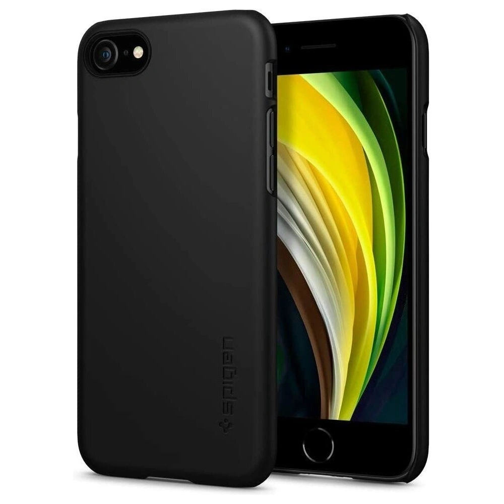 Hurtownia GSM - Etui Spigen Thin Fit Apple iPhone SE 2022/SE 2020/8/7 Black - SPN1063BLK - {ean13} - Hurt