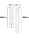 Hurtownia GSM - Pasek Bizon Strap Watch Silicone Pro do Huawei Watch GT 5 Pro 42mm/GT 5 41mm/GT 4 41mm bílý - BIZ3751 - {ean13} - Hurt