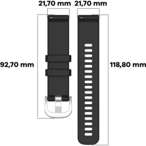 Hurtownia GSM - Pasek Bizon Strap Watch Silicone Pro do Huawei Watch GT 5 Pro/GT 5/GT 4 46mm černý - BIZ3756 - {ean13} - Hurt