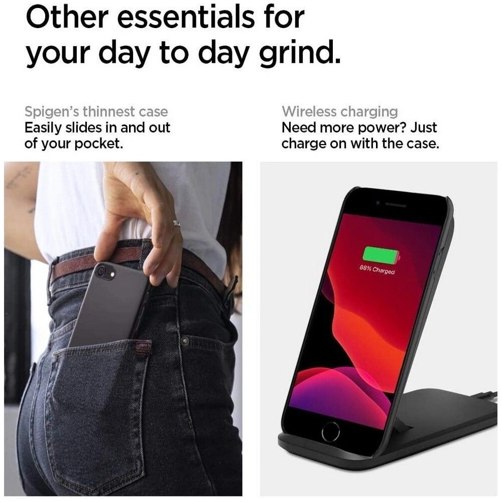 Wholesale Spigen Thin Fit Apple iPhone SE 2022/SE 2020/8/7 Black - SPN1063BLK - {ean13} - Hurt
