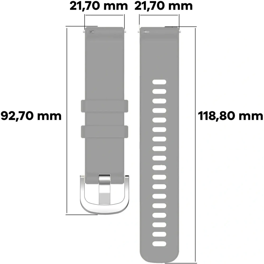 Hurtownia GSM - Pasek Bizon Strap Watch Silicone Pro do Huawei Watch GT 5 Pro/GT 5/GT 4 46mm jasnoszary - BIZ3759 - {ean13} - Hurt